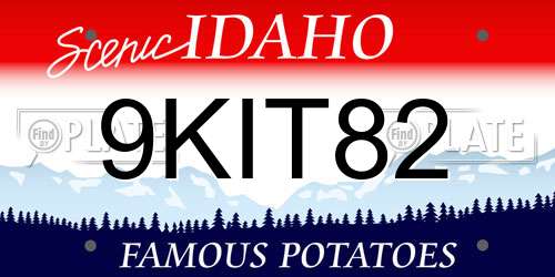 9KIT82 Idaho License Plate