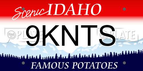 9KNTS Idaho License Plate