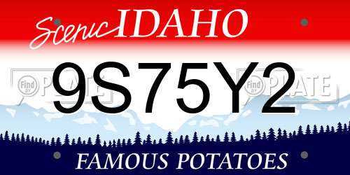 9S75Y2 Idaho License Plate