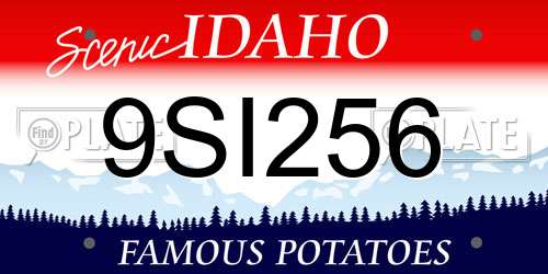 9SI256 Idaho License Plate