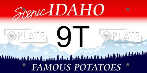 9T Idaho License Plate
