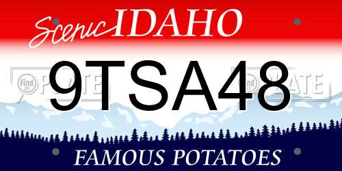 9TSA48 Idaho License Plate