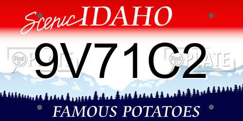 9V71C2 Idaho License Plate