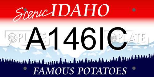 A146IC Idaho License Plate