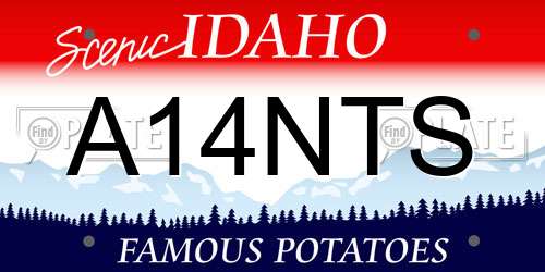 A14NTS Idaho License Plate