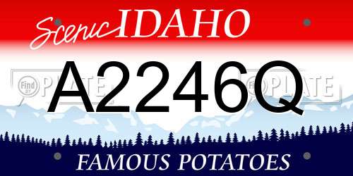 A2246Q Idaho License Plate