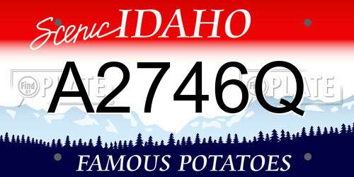 A2746Q Idaho License Plate