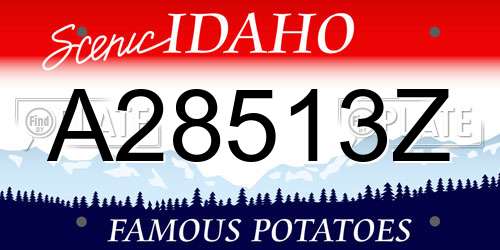 A28513Z Idaho License Plate