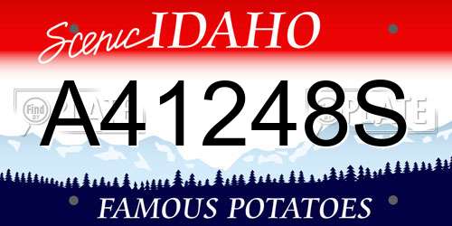 A41248S Idaho License Plate