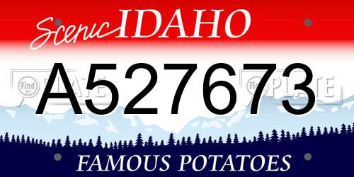 A527673 Idaho License Plate