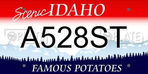 A528ST Idaho License Plate