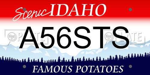 A56STS Idaho License Plate