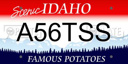 A56TSS Idaho License Plate