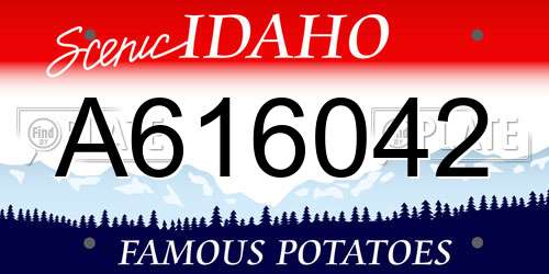 A616042 Idaho License Plate