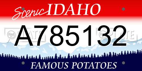 A785132 Idaho License Plate