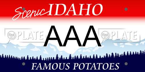 AAA Idaho License Plate