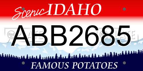 ABB2685 Idaho License Plate