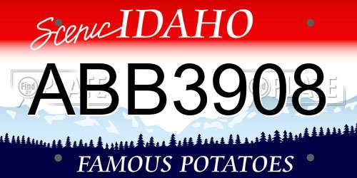 ABB3908 Idaho License Plate