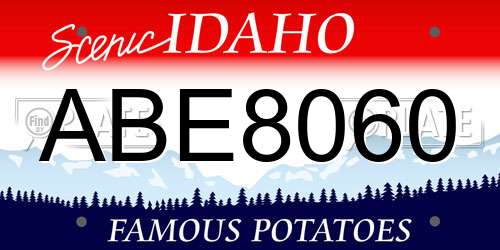 ABE8060 Idaho License Plate