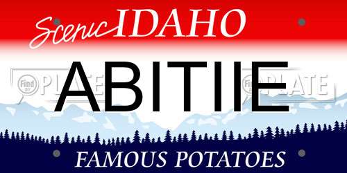 ABITIIE Idaho License Plate