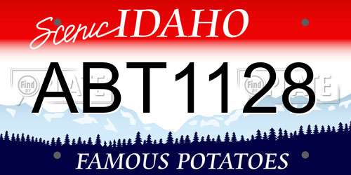 ABT1128 Idaho License Plate