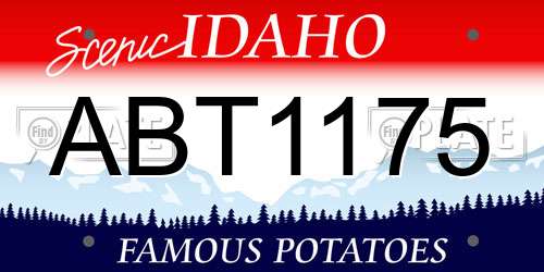 ABT1175 Idaho License Plate
