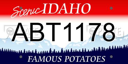 ABT1178 Idaho License Plate