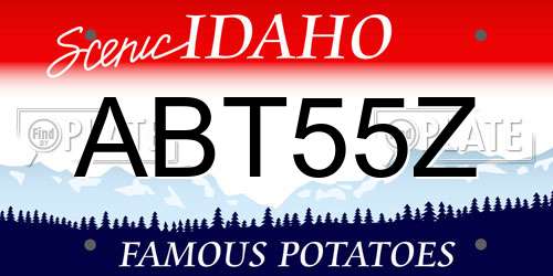 ABT55Z Idaho License Plate