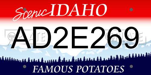 AD2E269 Idaho License Plate