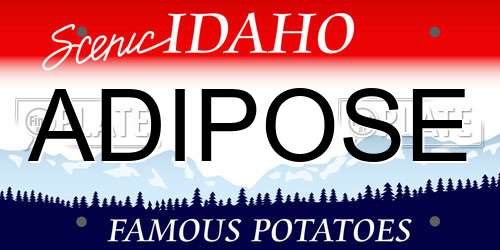 ADIPOSE Idaho License Plate