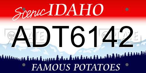 ADT6142 Idaho License Plate