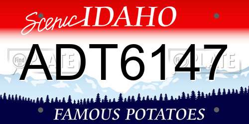 ADT6147 Idaho License Plate