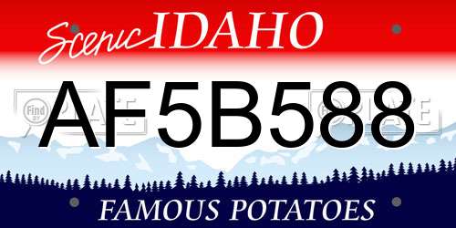 AF5B588 Idaho License Plate
