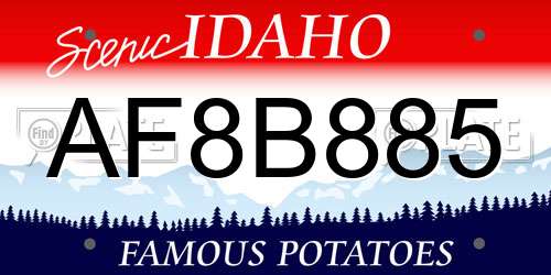 AF8B885 Idaho License Plate