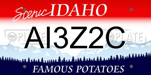 AI3Z2C Idaho License Plate