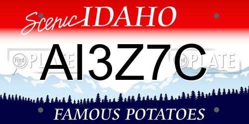 AI3Z7C Idaho License Plate