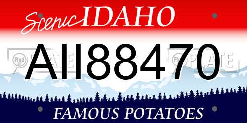 AII88470 Idaho License Plate