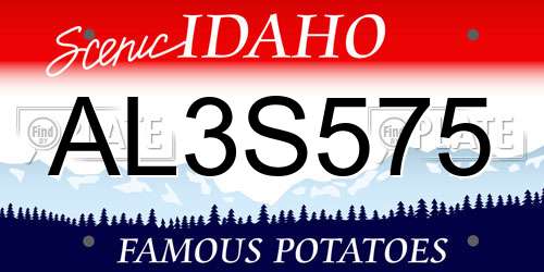 AL3S575 Idaho License Plate