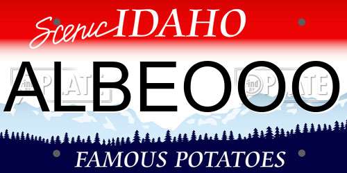 ALBEOOO Idaho License Plate