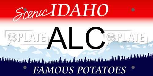ALC Idaho License Plate