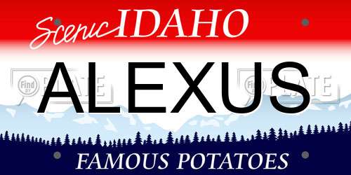 ALEXUS Idaho License Plate