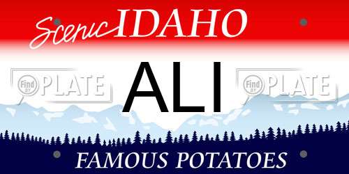 ALI Idaho License Plate