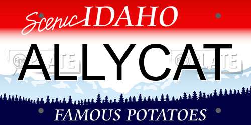 ALLYCAT Idaho License Plate