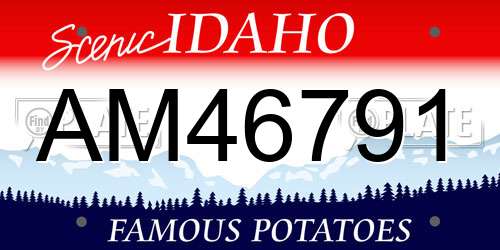 AM46791 Idaho License Plate