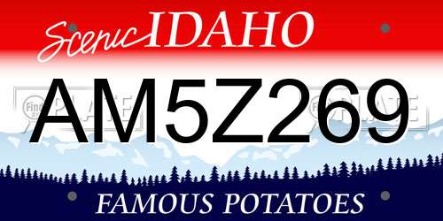 AM5Z269 Idaho License Plate