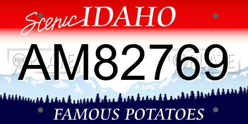 AM82769 Idaho License Plate