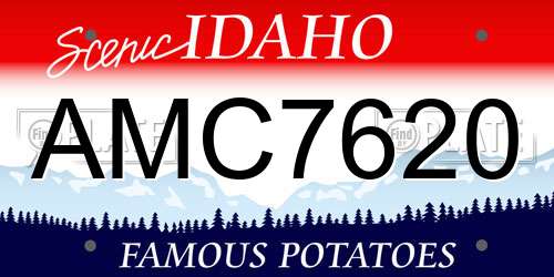 AMC7620 Idaho License Plate