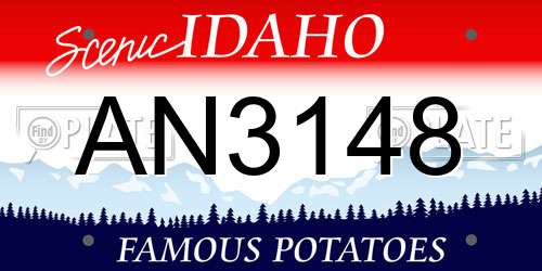 AN3148 Idaho License Plate