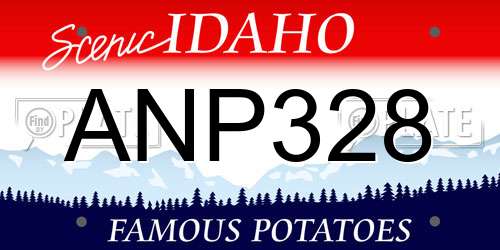 ANP328 Idaho License Plate