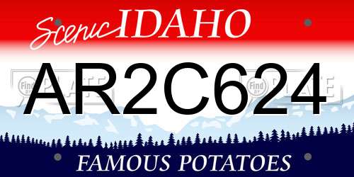 AR2C624 Idaho License Plate